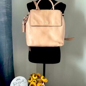 Kate Spade Naomi Tan Leather Backpack